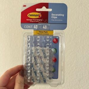 Command Mini Clear Hooks - Value Pack- NWT